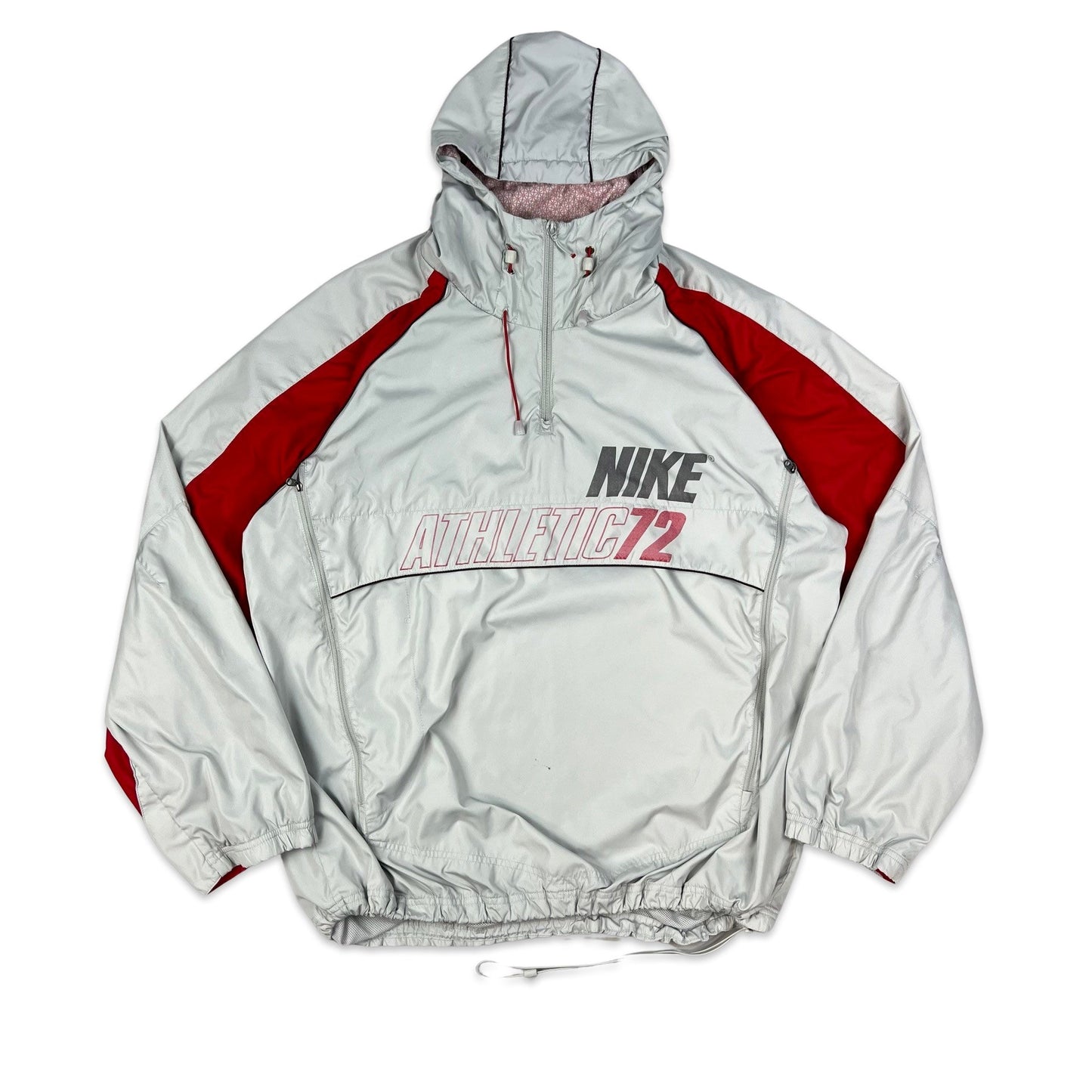 00s Nike Grey & Red Anorak XL XXL