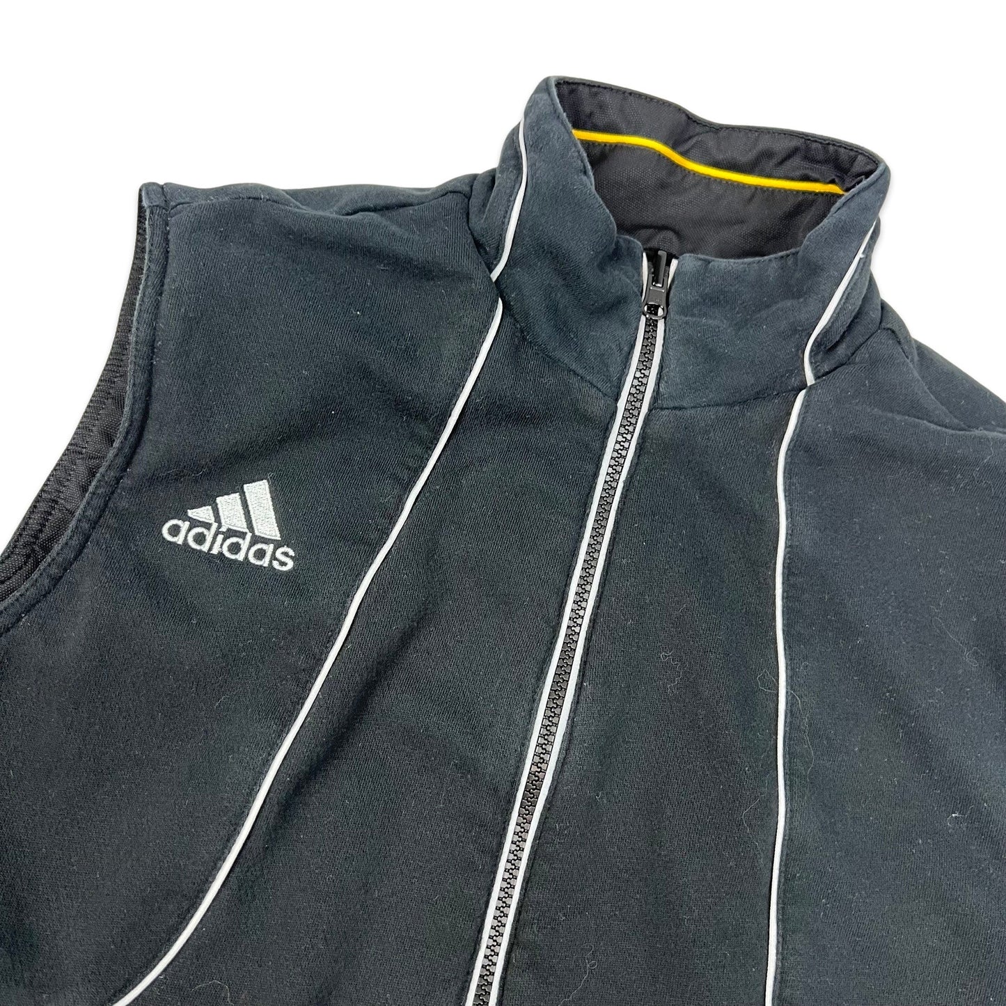 00s Adidas German Football Reversible Black Bodywarmer Gilet