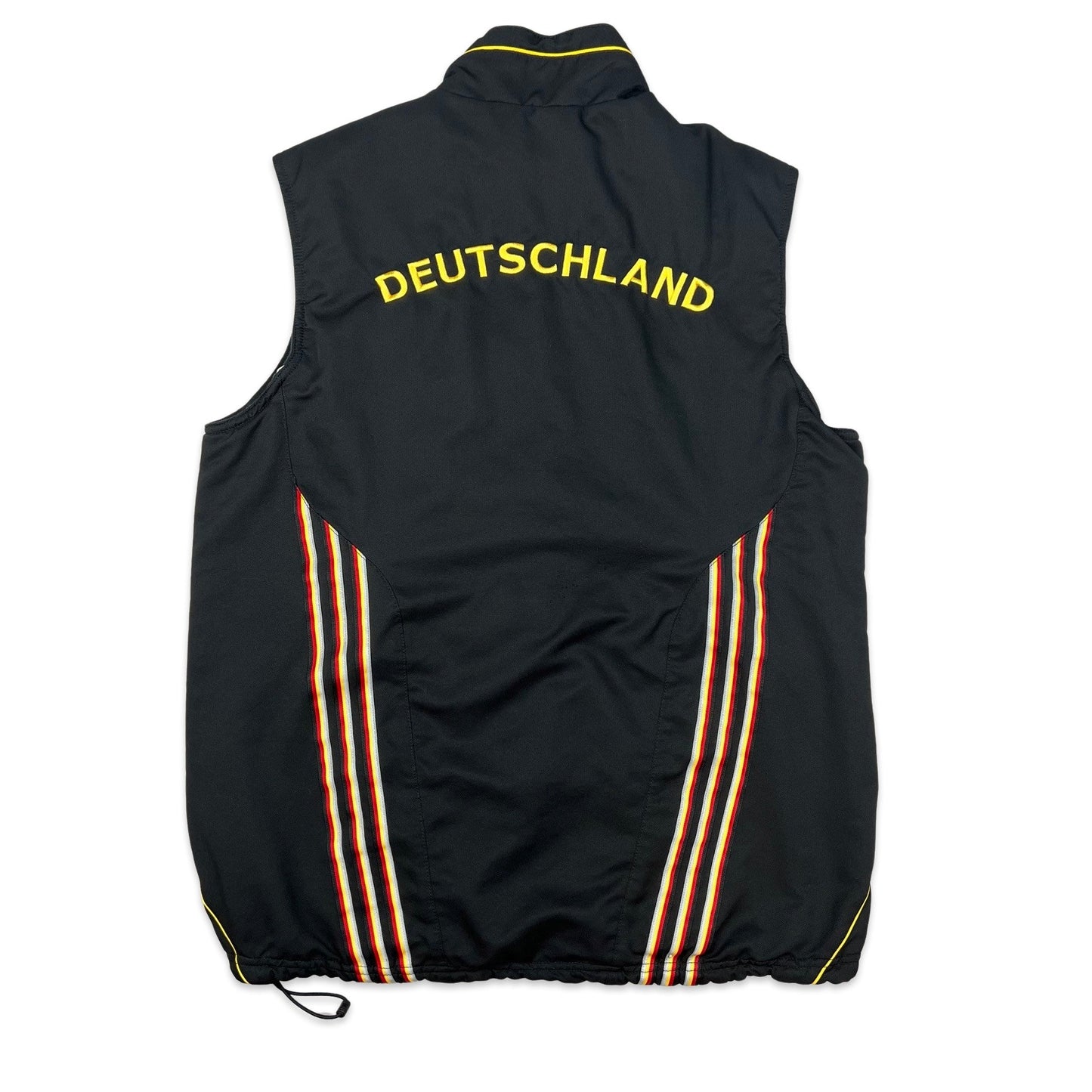 00s Adidas German Football Reversible Black Bodywarmer Gilet