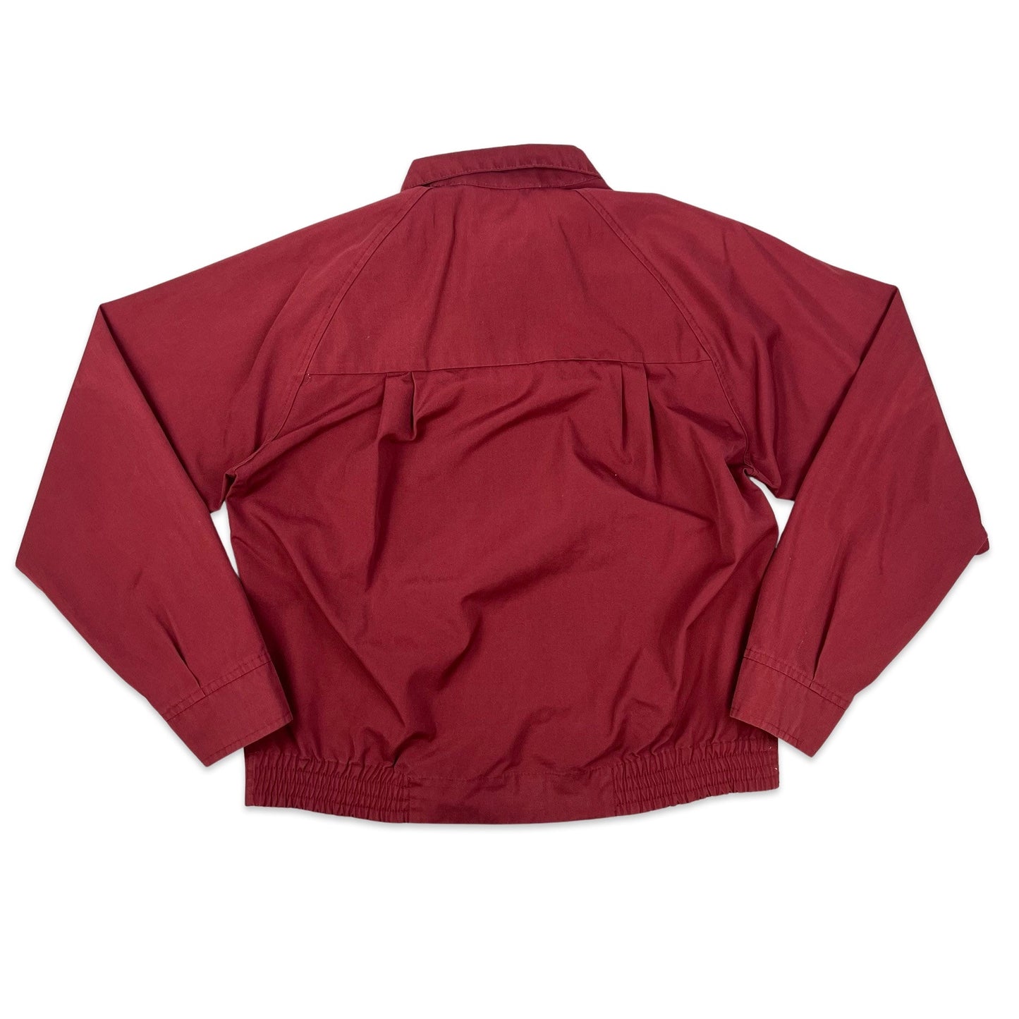 Vintage 70s IZOD Lacoste Maroon Harrington Windbreaker S M