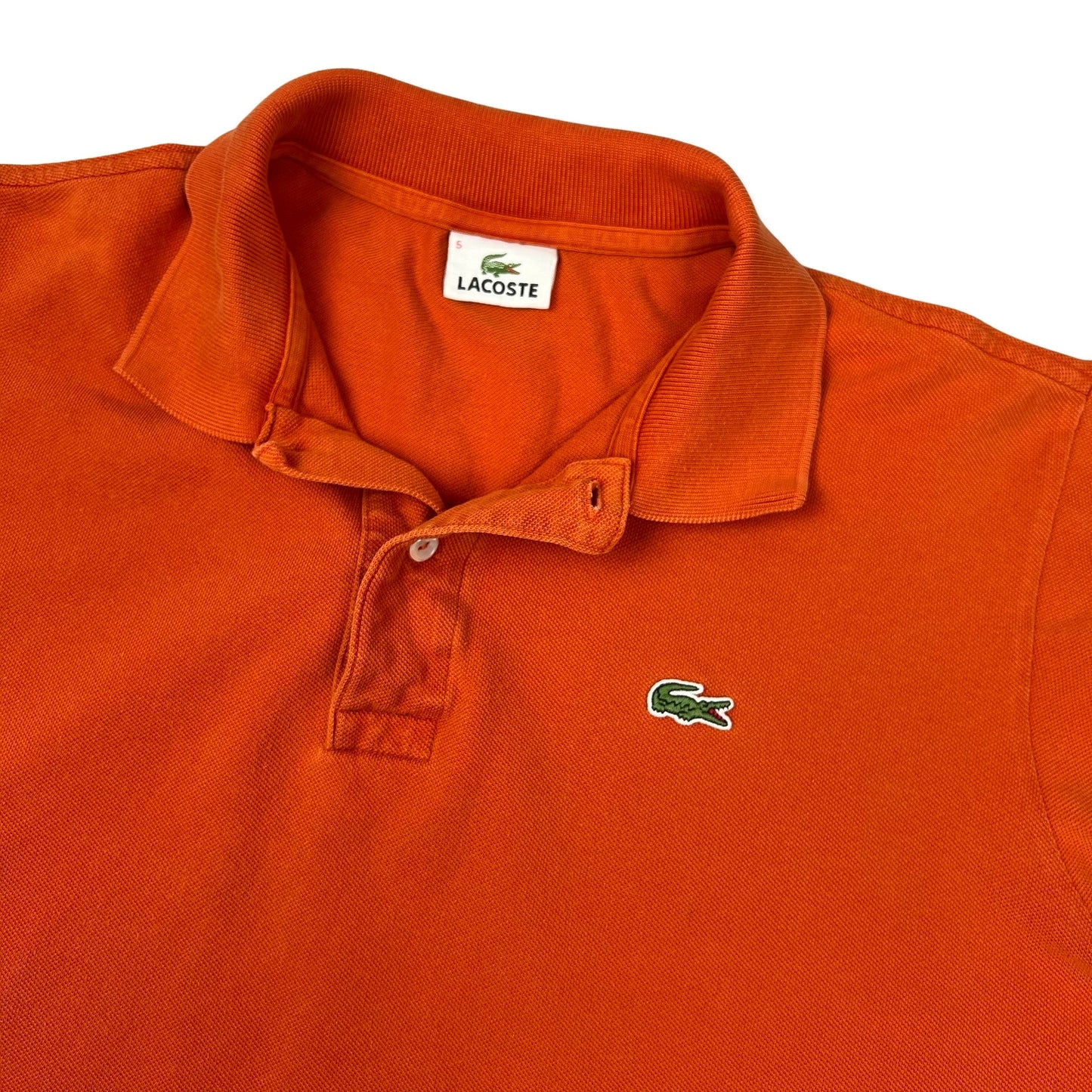 Lacoste Orange Polo Shirt M L