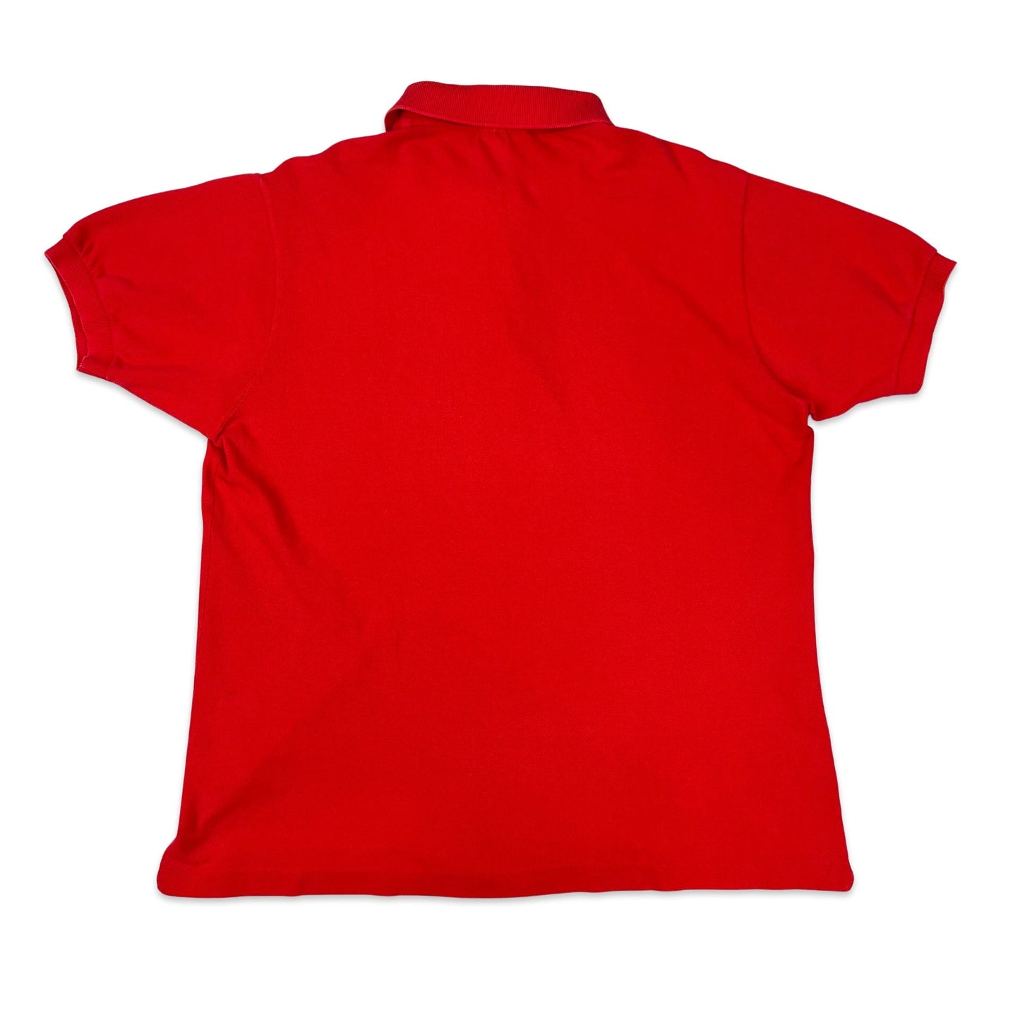 Vintage 80s Chemise Lacoste Red Polo Shirt M L