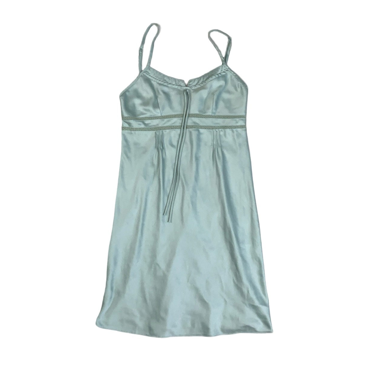Vintage 90s Y2k 'Etam' Mint Green Strappy Slip Mini Dress 6 8