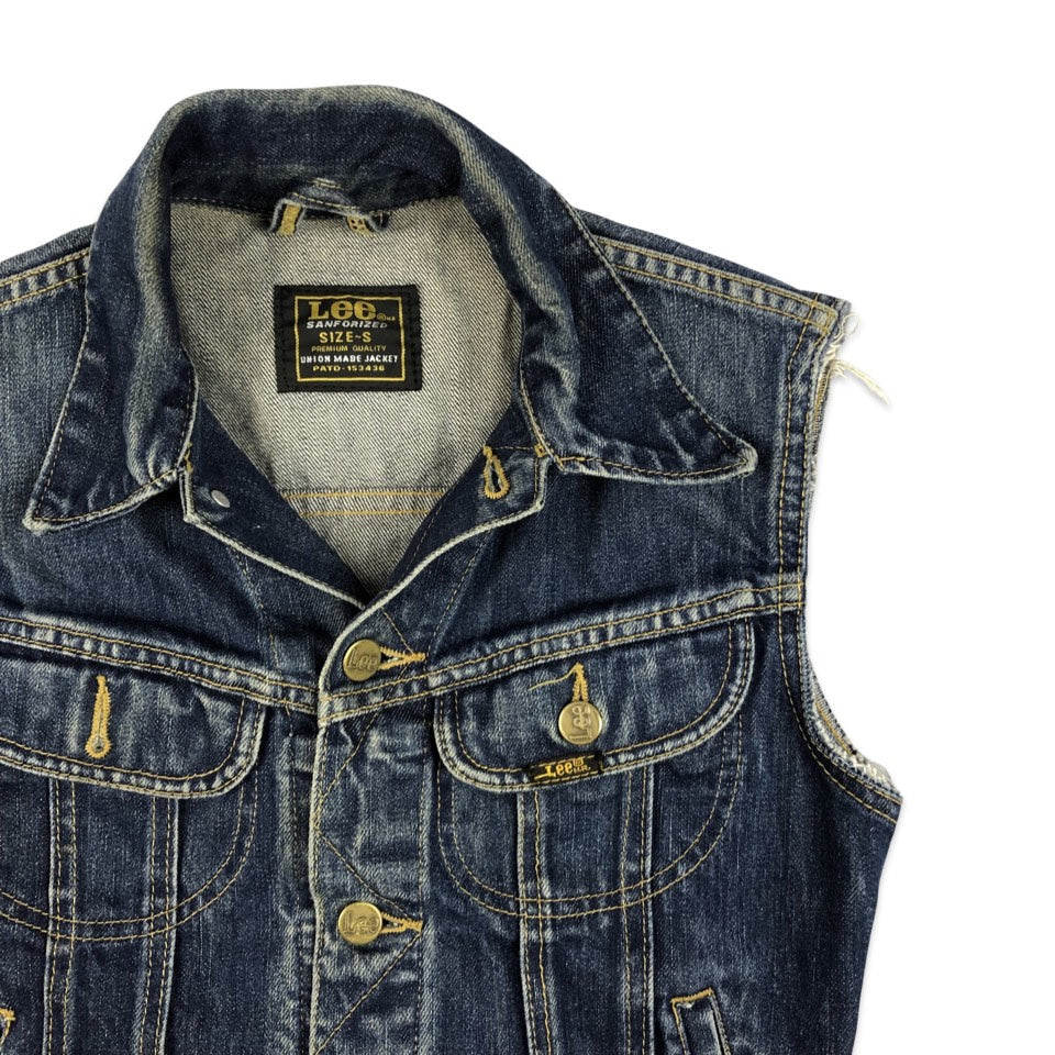 Vintage 80s 90s Lee Women's Denim Gilet 4 6