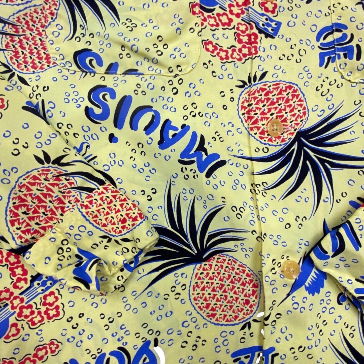 RARE VTG SUN SURF TOYO 40s 50s STYLE HAWAIIAN ALOHA SHIRT RAYON ROCKABILLY 38”