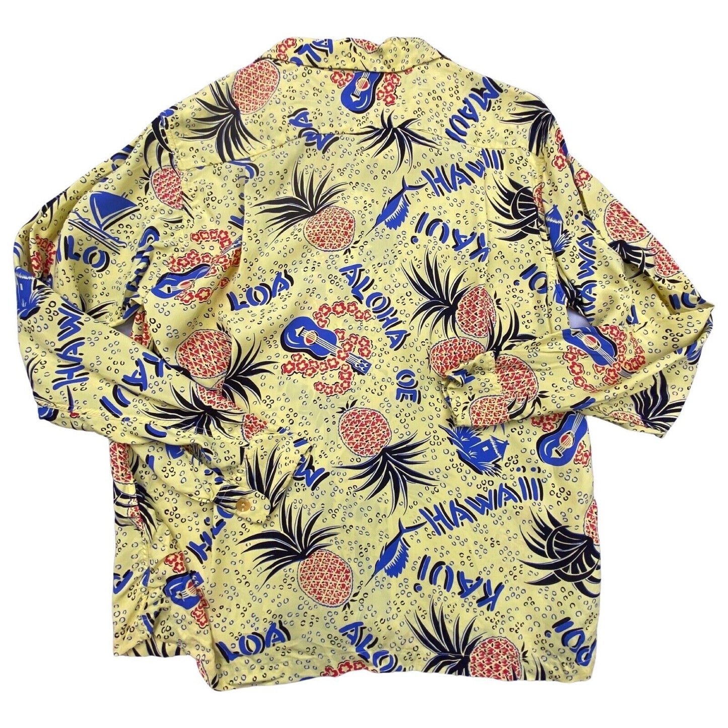 RARE VTG SUN SURF TOYO 40s 50s STYLE HAWAIIAN ALOHA SHIRT RAYON ROCKABILLY 38”
