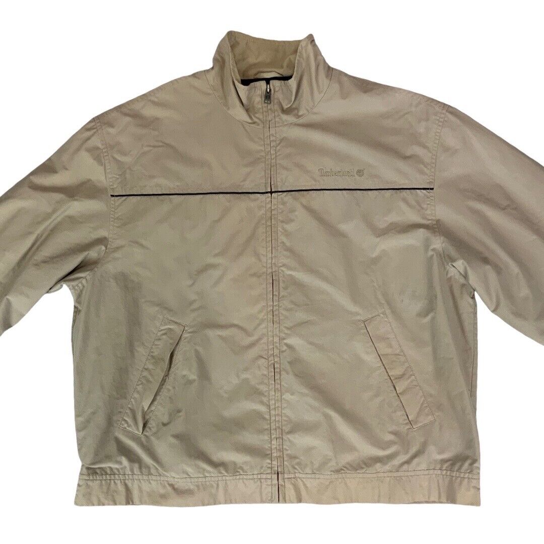Spring 2001 Light Brown Timberland Weather Gear Light Weight Casual Jacket XXL