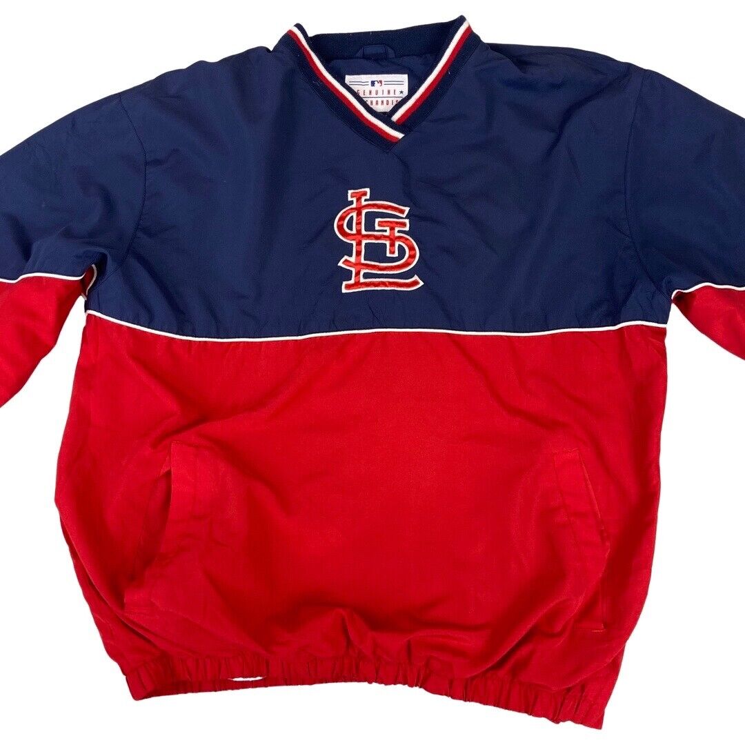 Vintage 00s St. Louis Cardinals MLB Pullover Windbreaker Genuine Merchandise XL