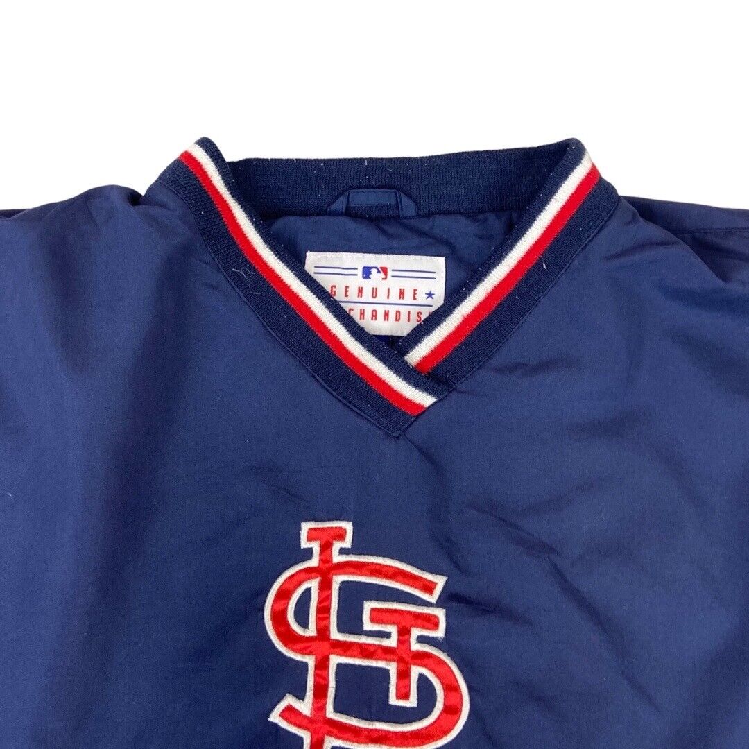 Vintage 00s St. Louis Cardinals MLB Pullover Windbreaker Genuine Merchandise XL