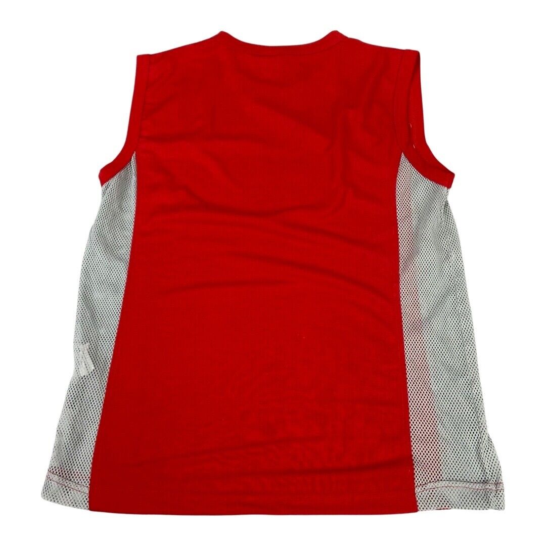 Vintage 90s Red & Silver Nike Barcode Original Tanktop Vest Large