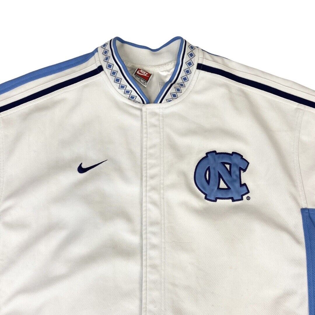 Vintage 90s Baby Blue & White Nike North Carolina Tar Heels Button-Up Jersey XXL