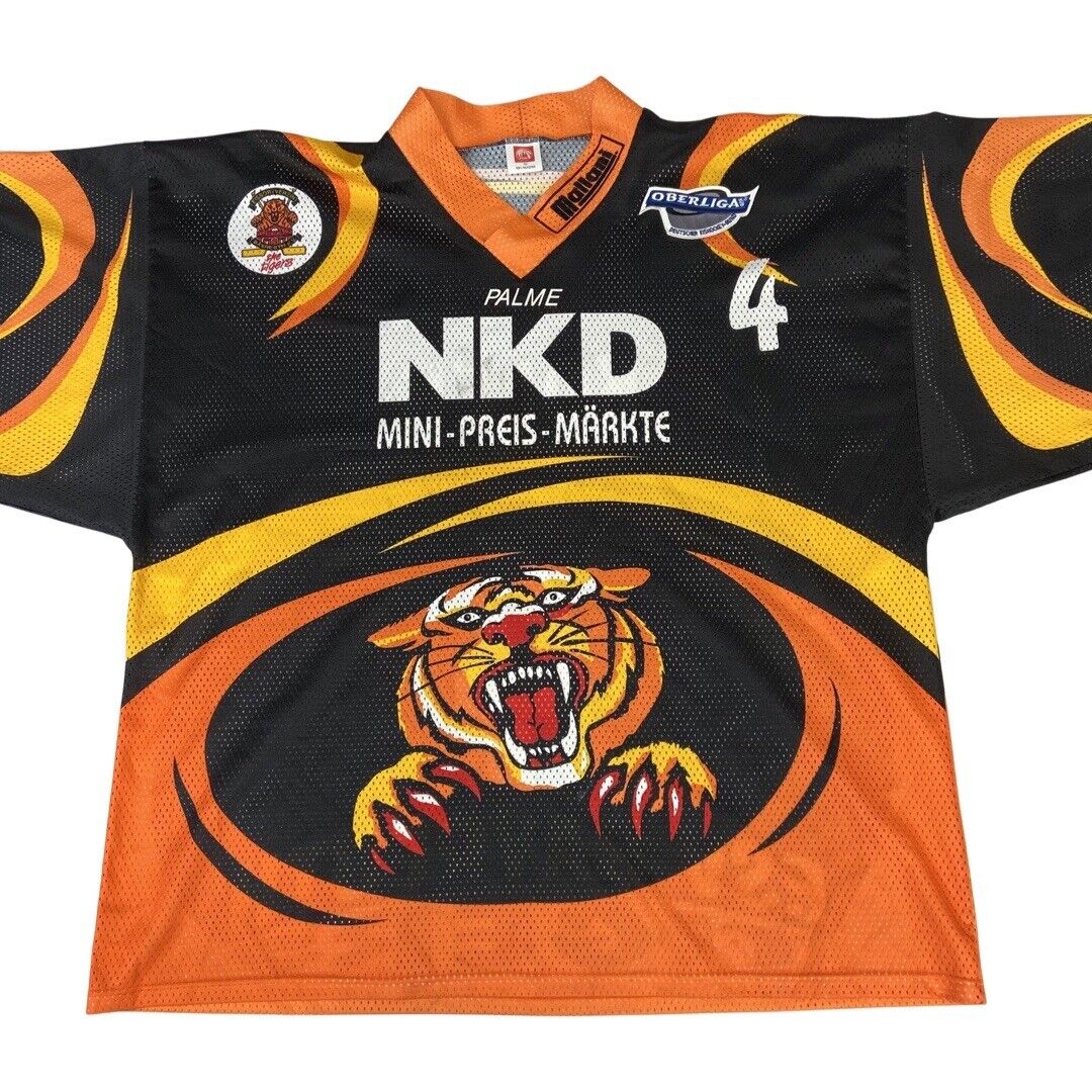 Black, Orange & Yellow Eissportverein Bayreuth e.v. Eishockey Jersey XXXL