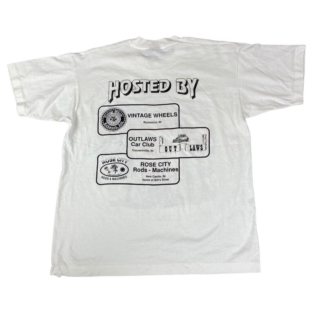 VTG 1996 White National Street Rod Association Appreciation Day Graphic Tee LRG