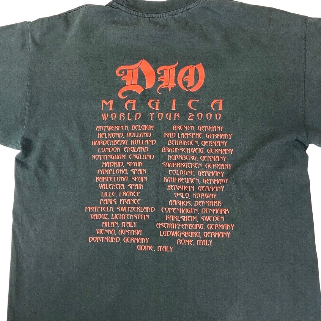 Vintage 2000 Dio Magica World Tour Double Sided Graphic T-Shirt XL