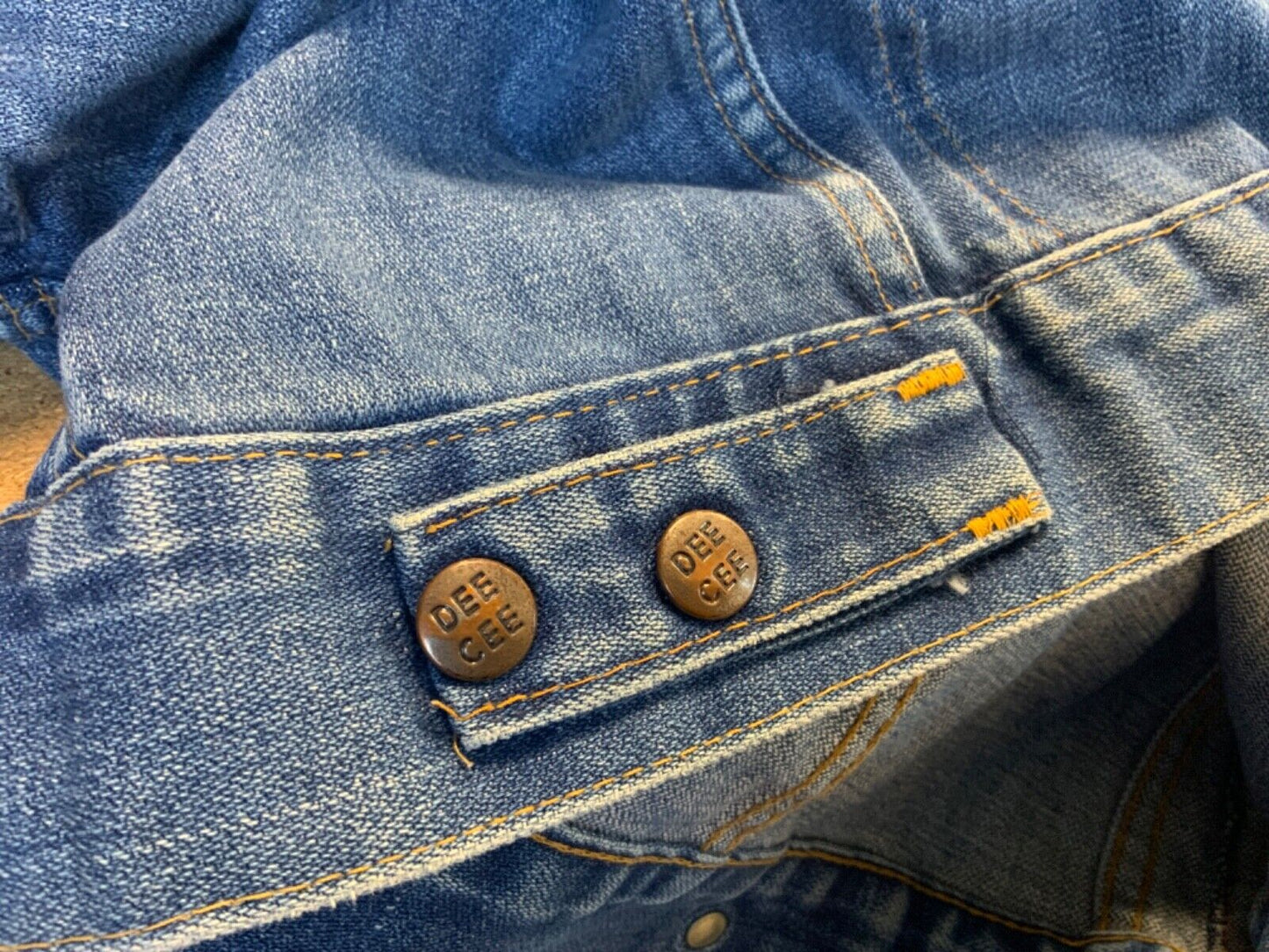 VTG 70s USA WASHINGTON DEE CEE DENIM TRUCKER RODEO JACKET ROCKABILLY 38” S