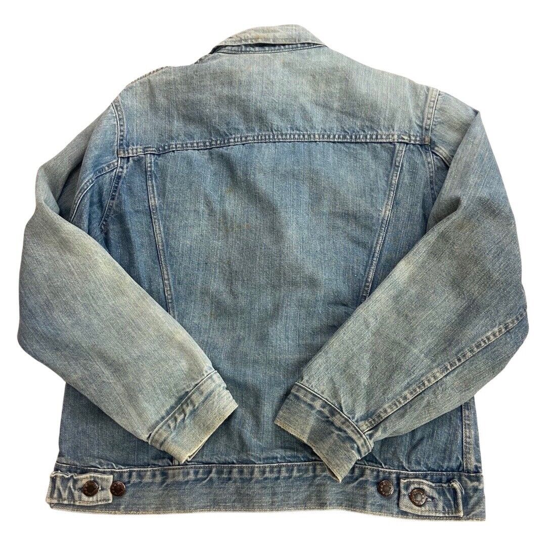 VTG 70s USA MR LEGGS WESTERN WEAR DENIM TRUCKER RODEO JACKET ROCKABILLY 38” S