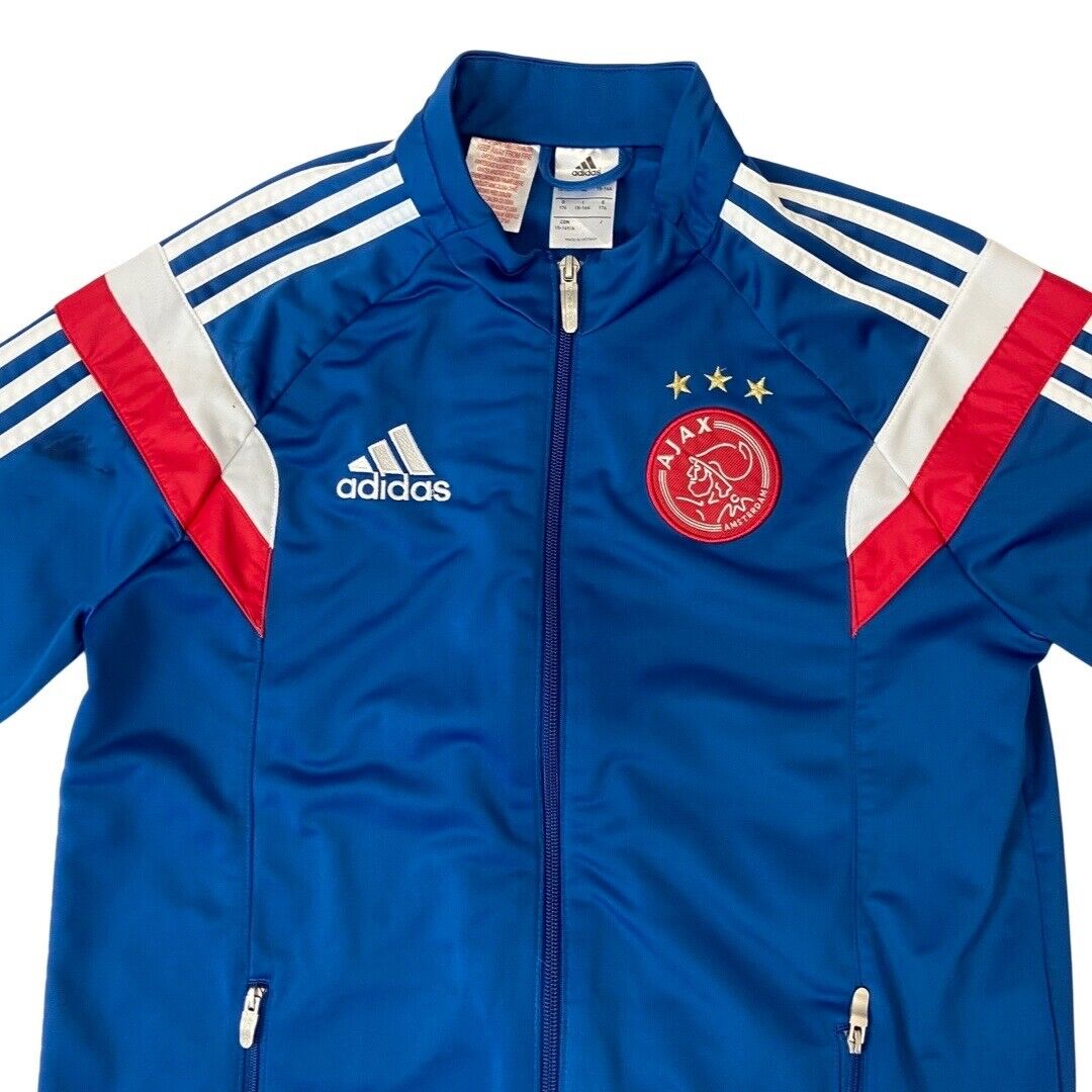 2014 Multi-Coloured Adidas Ajax Amsterdam Zip-Up Training Track Jacket Medium