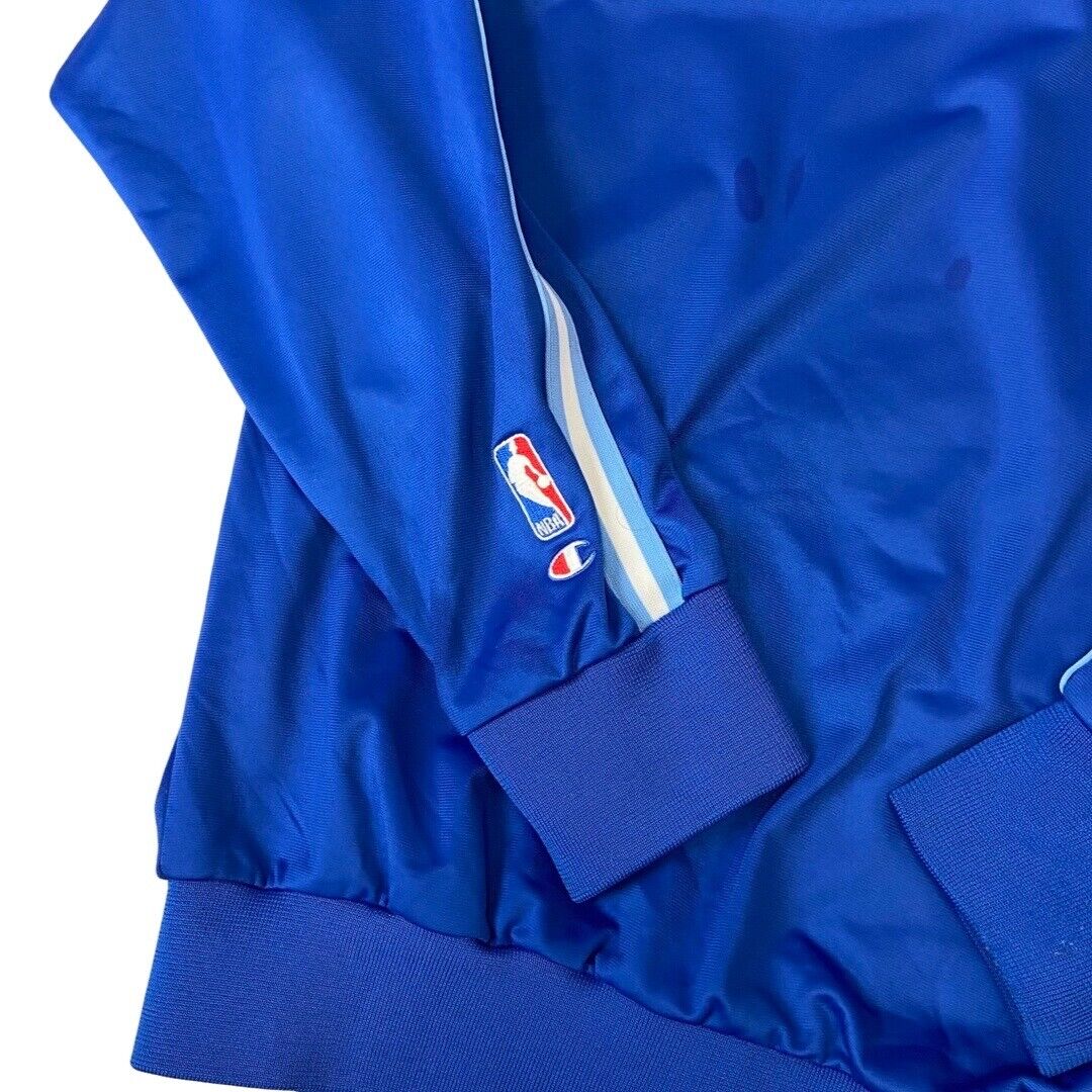 00s Blue Champion Hardwood Classics Los Angeles Lakers Zip-Up Track Jacket Large