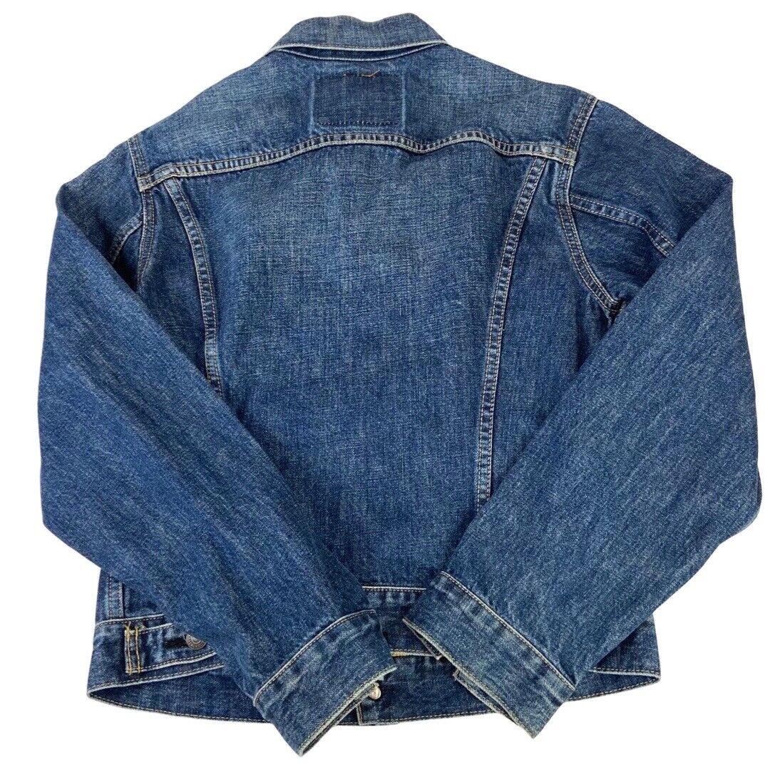 VTG 90s LEVIS BIG E JAPANESE TYPE 3 TRUCKER DENIM JACKET ROCKABILLY MOD 34” XS