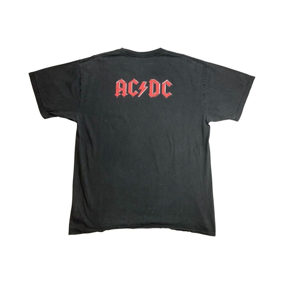 2008 Black AC/DC Black Ice Angus Young Double Sided T-Shirt XXL