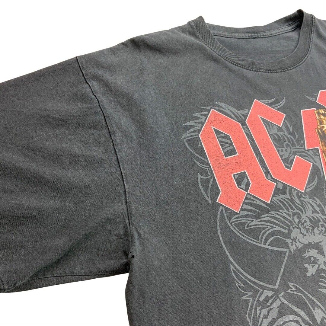 2008 Black AC/DC Black Ice Angus Young Double Sided T-Shirt XXL