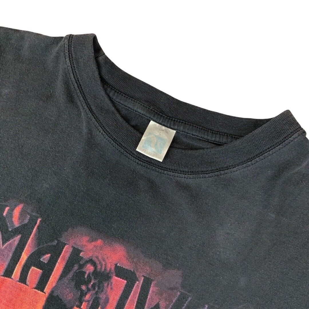 2000s Black Manowar Death To Infidels Double-Sided Graphic T-Shirt Medium