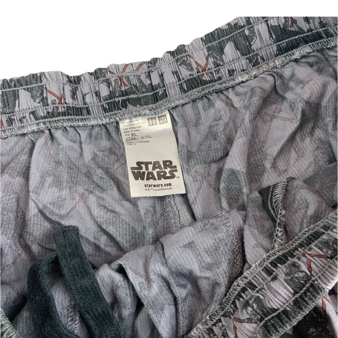 Grey & Black Uniqlo x Star Wars Darth Vader Swim Beach Boardshorts XL