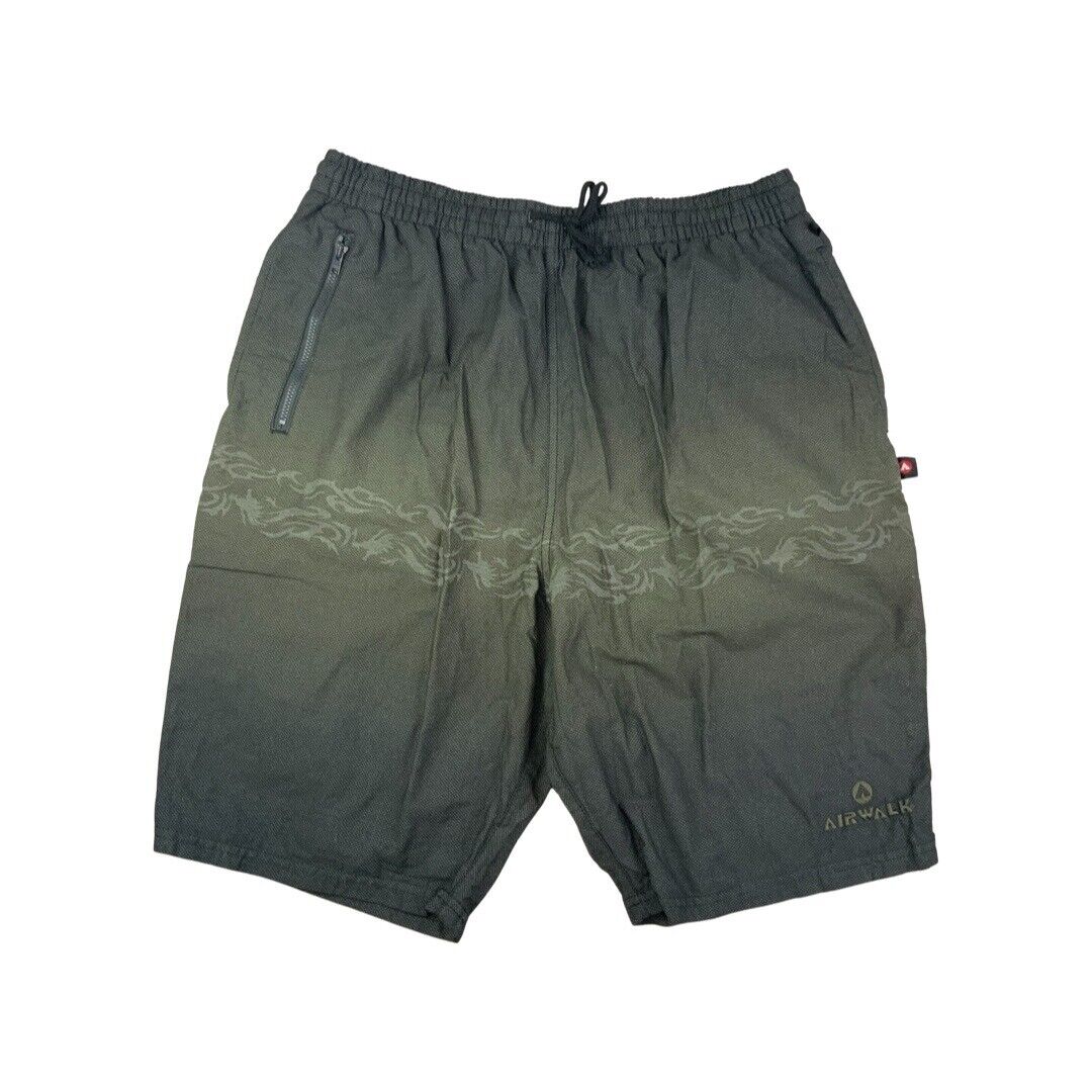 2000s Black & Grey Airwalk Tribal Swim Surf Boardshorts Large