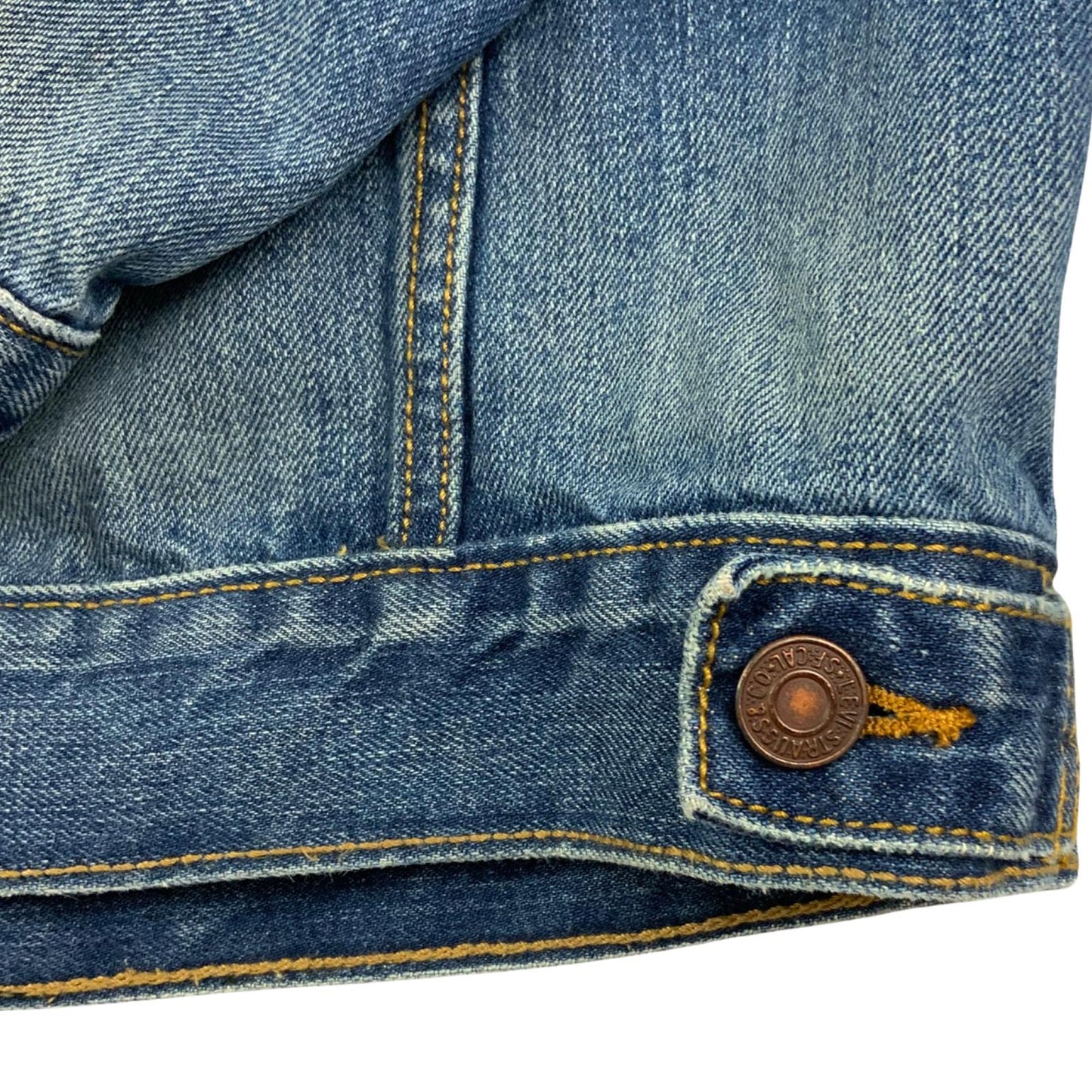 LEVIS RED TAB TYPE 3 TRUCKER DENIM JACKET SUPERB WEAR 36” S