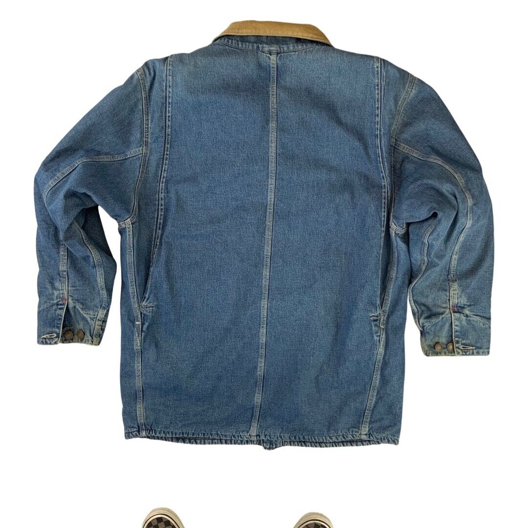 VTG RARE 70742-20 LEVIS WORKERS BLANKET LINED DENIM CHORE JACKET ROCKABILLY40” M
