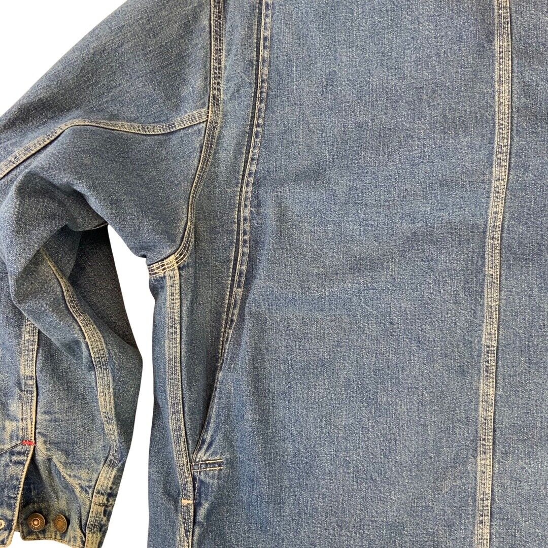 VTG RARE 70742-20 LEVIS WORKERS BLANKET LINED DENIM CHORE JACKET ROCKABILLY40” M