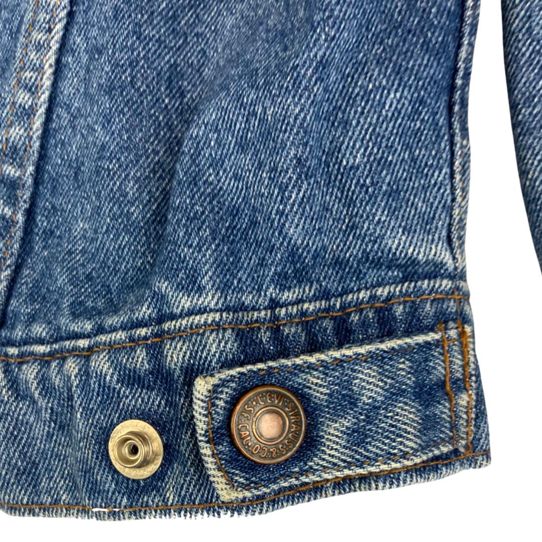 VTG 70s 80s LEVIS ORANGE TAB 30705 TYPE 3 TRUCKER DENIM JACKET MOD SKINS 38” S