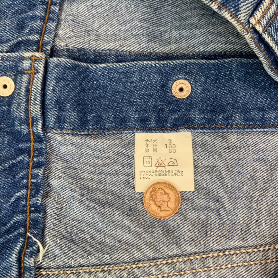 VTG 70s 80s LEVIS ORANGE TAB 30705 TYPE 3 TRUCKER DENIM JACKET MOD SKINS 38” S