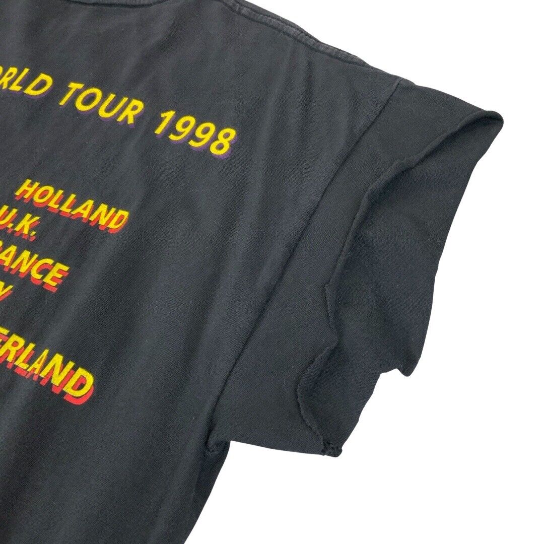 Vintage 1998 Judas Priest Jugulator World Tour 1998 Chopped Sleeve T-Shirt XL