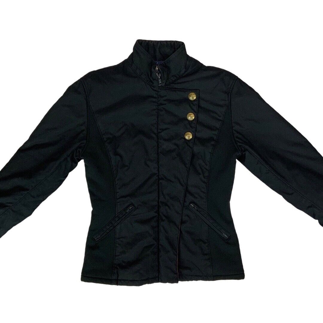 Vintage 90s Black & Red Polo Ralph Lauren Zip-Up Regiment Jacket Medium *SAMPLE*