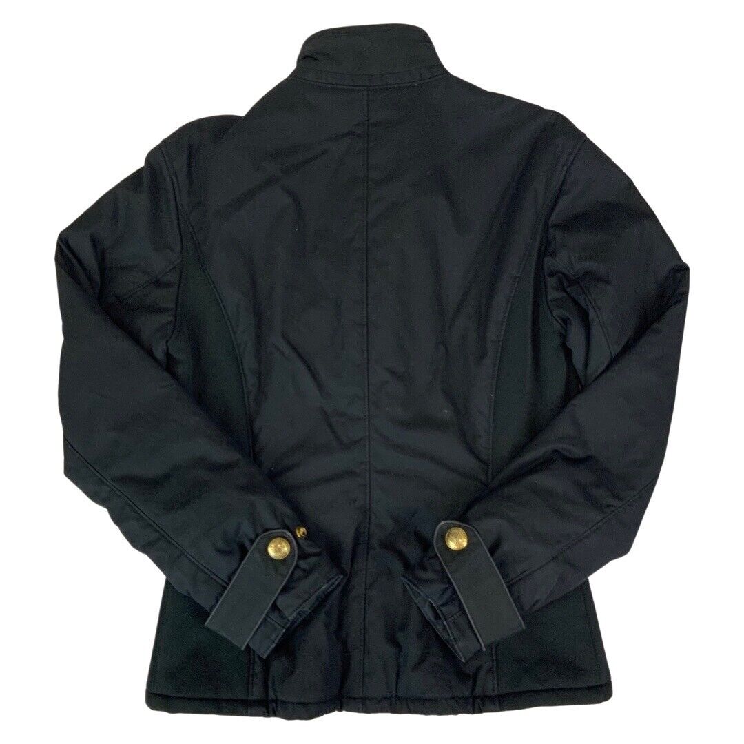 Vintage 90s Black & Red Polo Ralph Lauren Zip-Up Regiment Jacket Medium *SAMPLE*