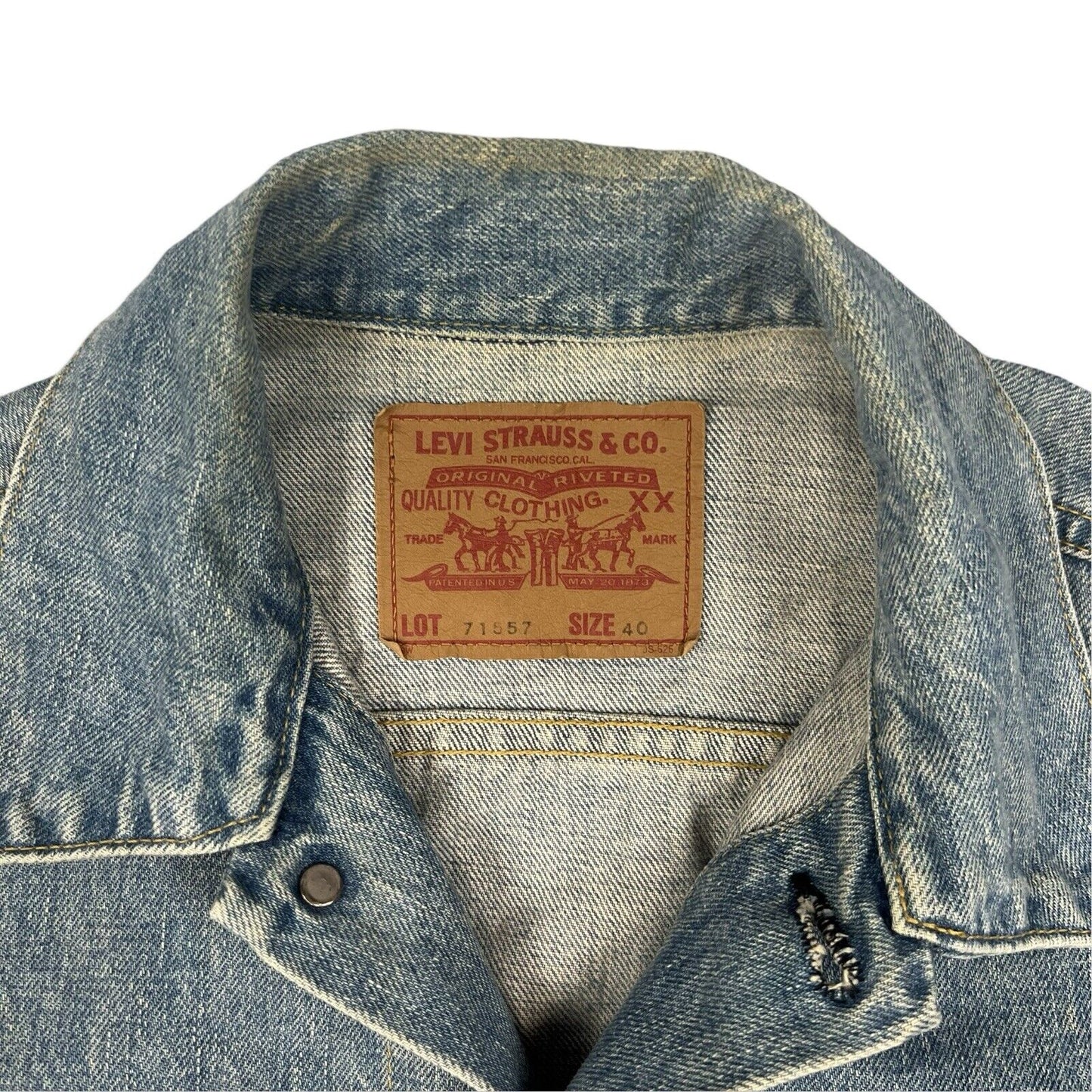 VTG 90s JAPANESE LEVIS LVC BIG E TYPE 3 TRUCKER DENIM JACKET MOD ROCKABILLY 40 M