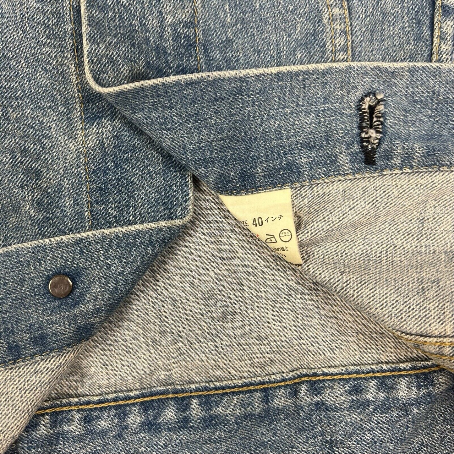 VTG 90s JAPANESE LEVIS LVC BIG E TYPE 3 TRUCKER DENIM JACKET MOD ROCKABILLY 40 M