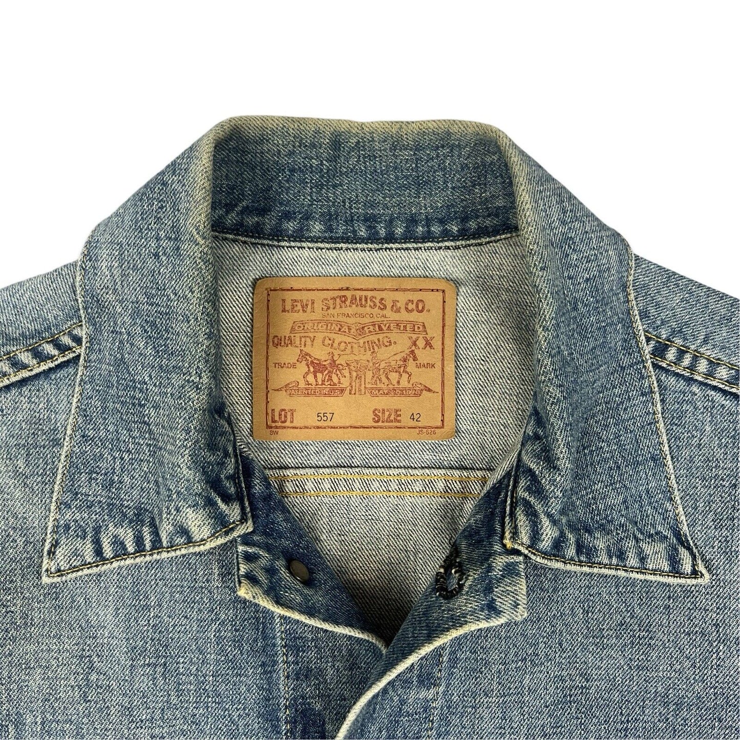 VTG 90s JAPANESE LEVIS LVC BIG E TYPE 3 TRUCKER DENIM JACKET MOD ROCKABILLY 38 S