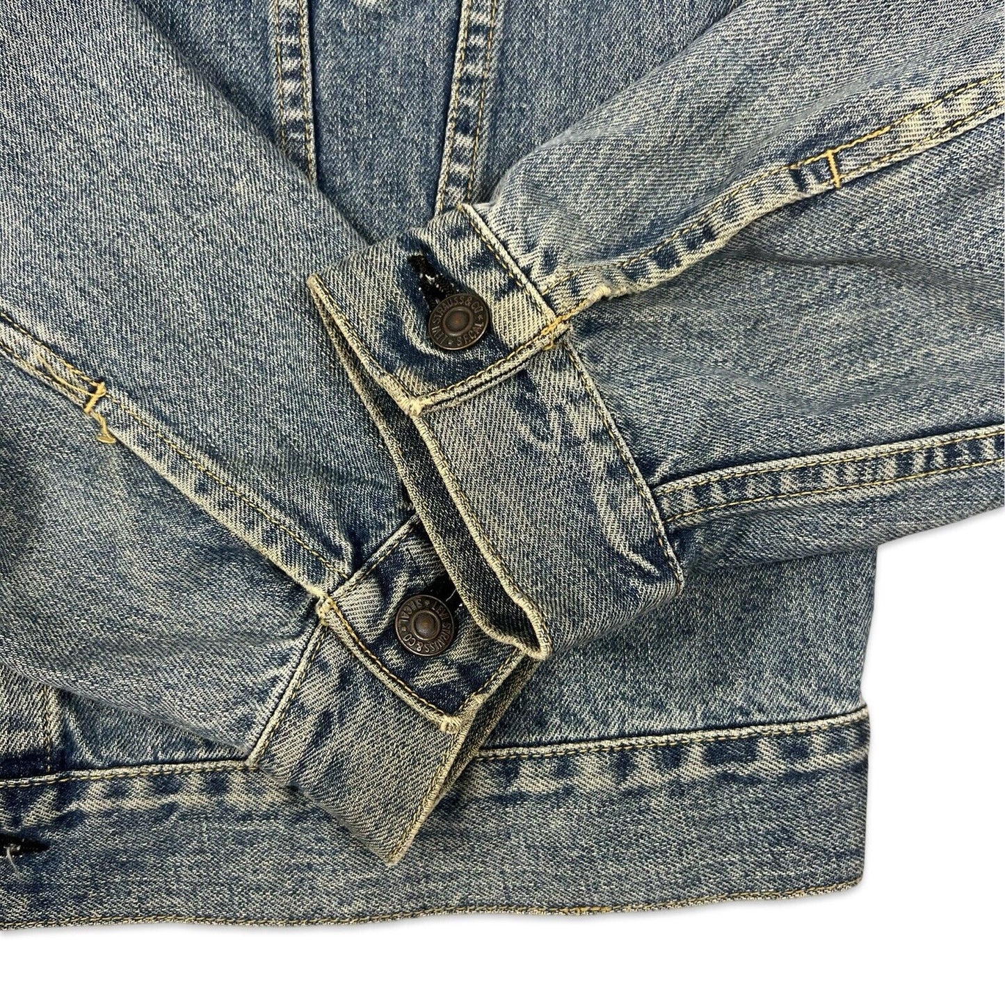 VTG 90s JAPANESE LEVIS LVC BIG E TYPE 3 TRUCKER DENIM JACKET MOD ROCKABILLY 38 S