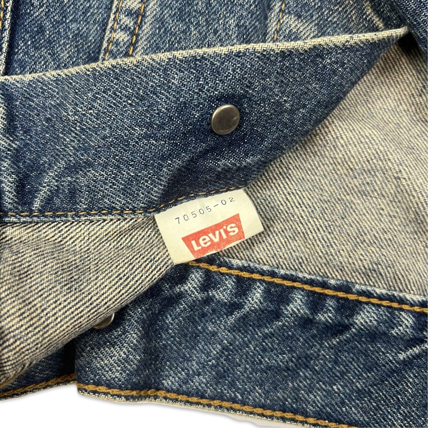VTG 90s JAPAN LEVIS LVC RED TAB TYPE 3 TRUCKER DENIM JACKET MOD ROCKABILLY 36” S