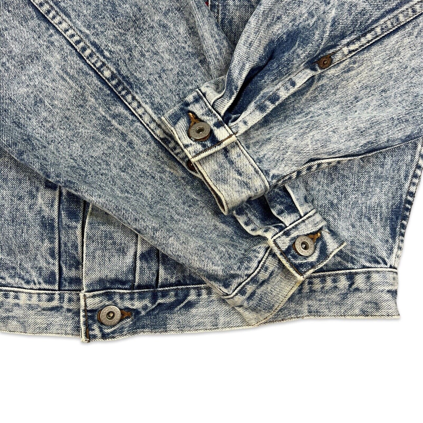 VTG JAPANESE SELVEDGE LEVIS BIG E TYPE 1 PLEAT DENIM JACKET ROCKABILLY LVC 40” M