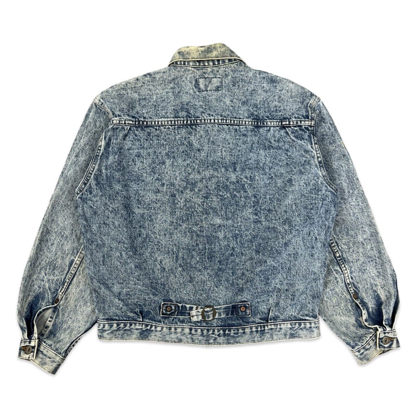 VTG JAPANESE SELVEDGE LEVIS BIG E TYPE 1 PLEAT DENIM JACKET ROCKABILLY LVC 40” M