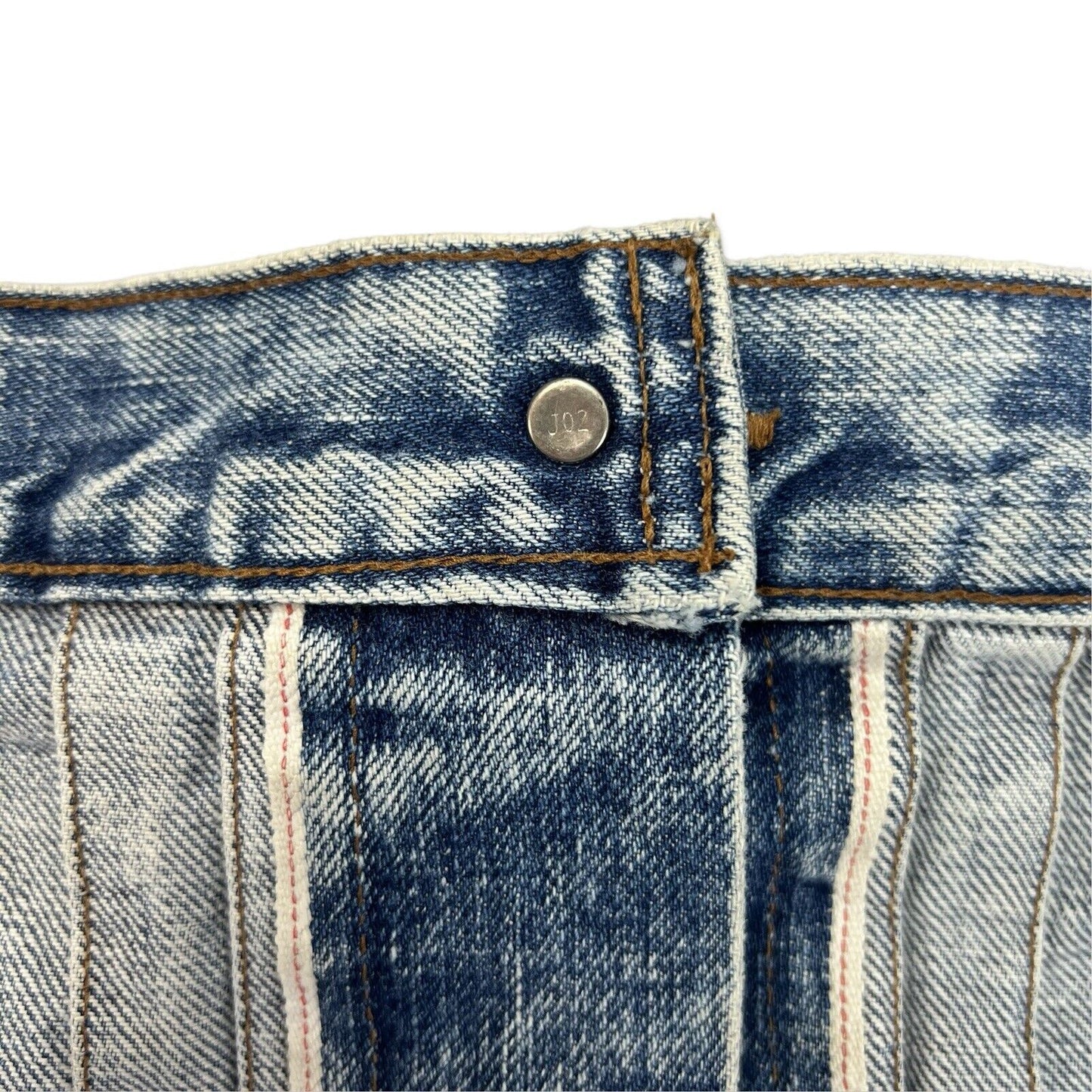 VTG JAPANESE SELVEDGE LEVIS BIG E TYPE 1 PLEAT DENIM JACKET ROCKABILLY LVC 40” M