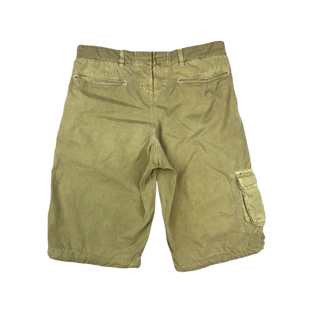 00's Beige Napapijri Expedition Camp Multi-Pocket Cargo Shorts Medium