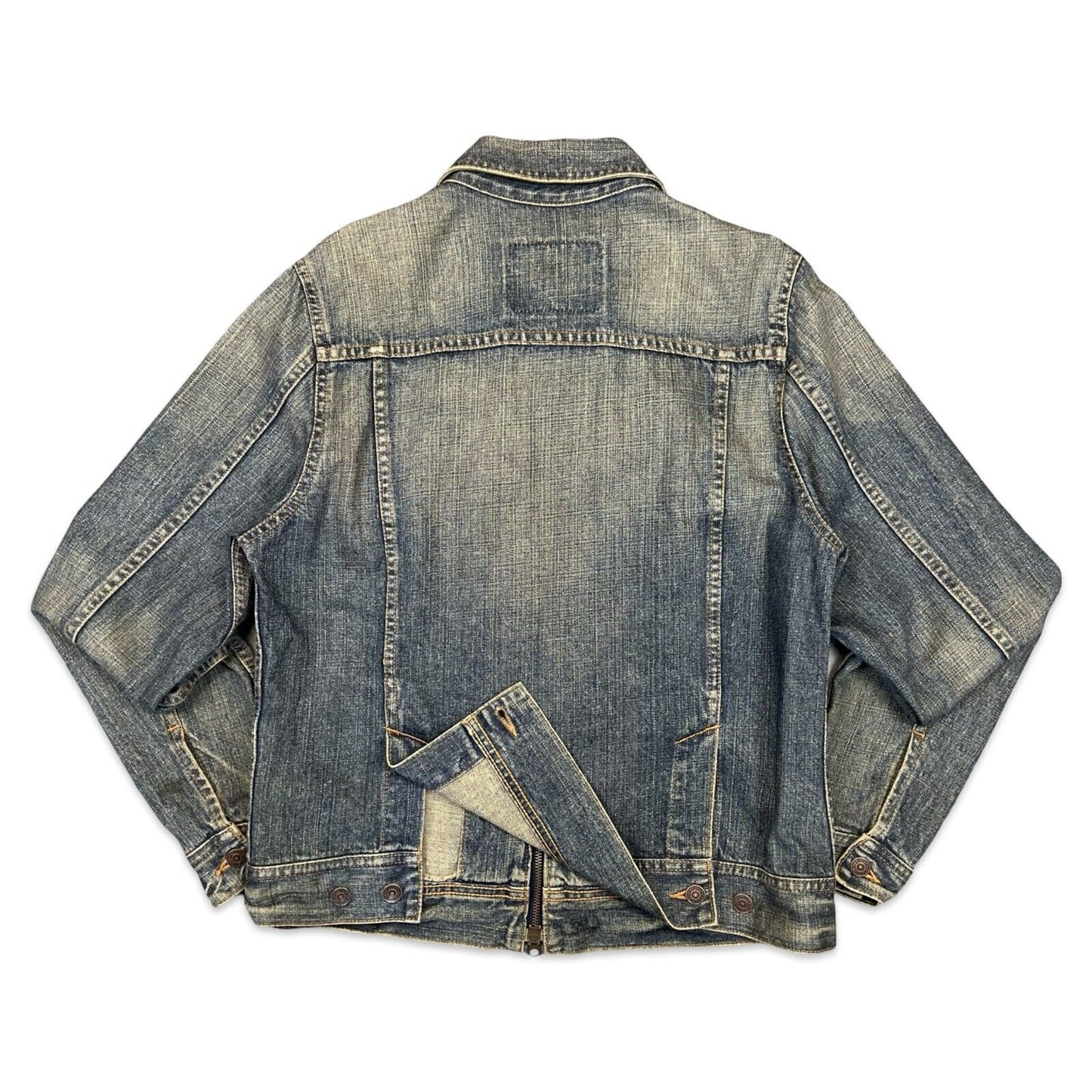 VTG LEVIS JAPANESE MADE DENIM JACKET TYPE 2 PLEAT FRONT ZIP UP 40 M