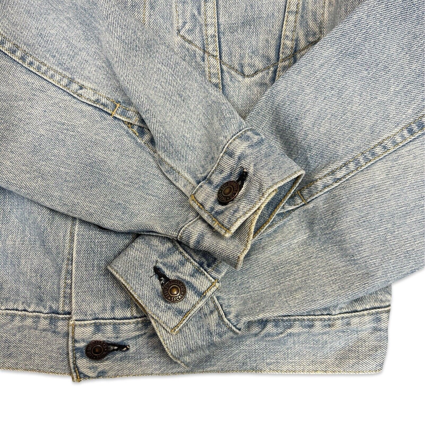 VTG 90s JAPANESE LEVIS BIG E TYPE 3 TRUCKER DENIM JACKET LVC MOD SKINS 60s 36 S