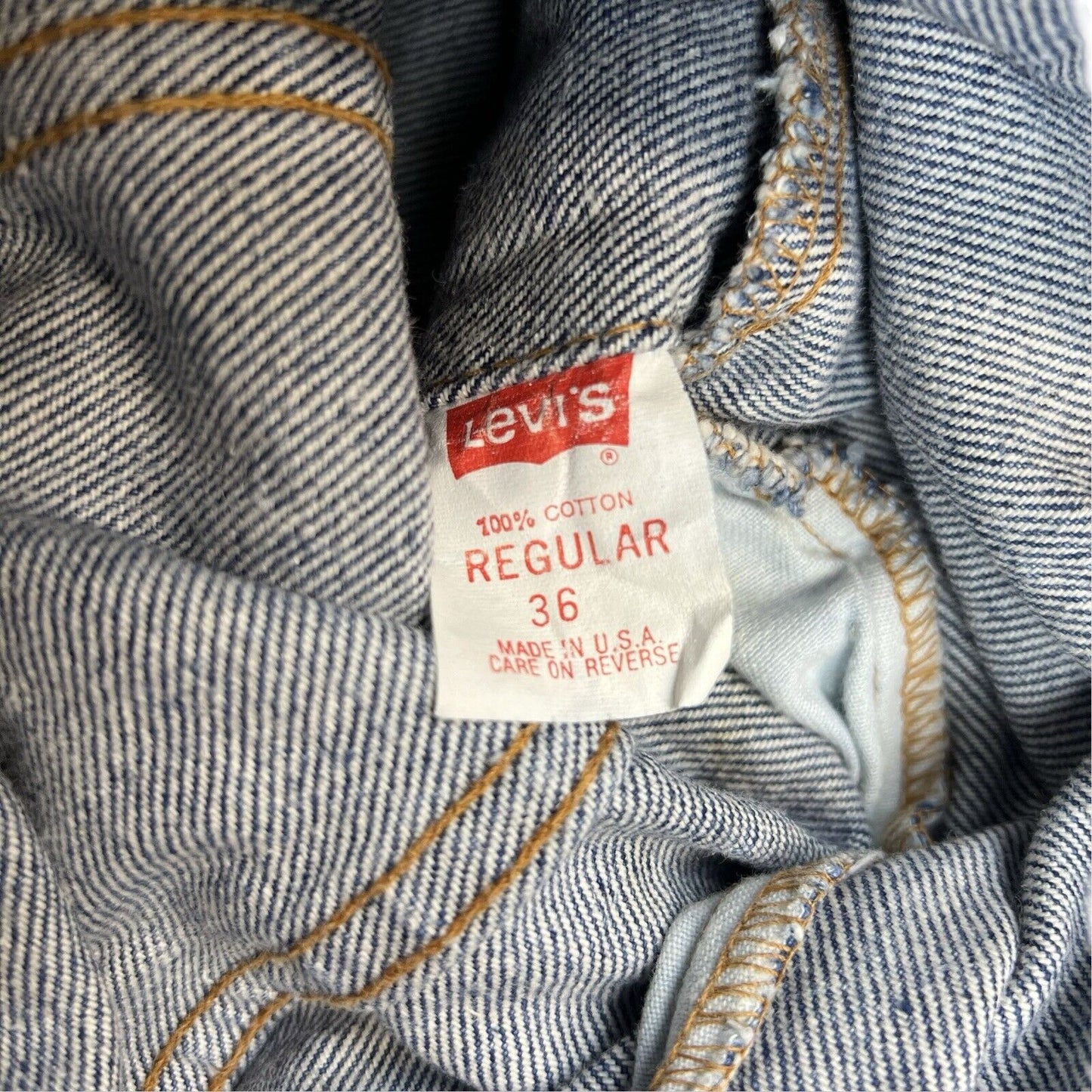 VTG 1980s USA MADE LEVIS RED TAB TYPE 3 TRUCKER DENIM JACKET MOD SKIN 34 XS