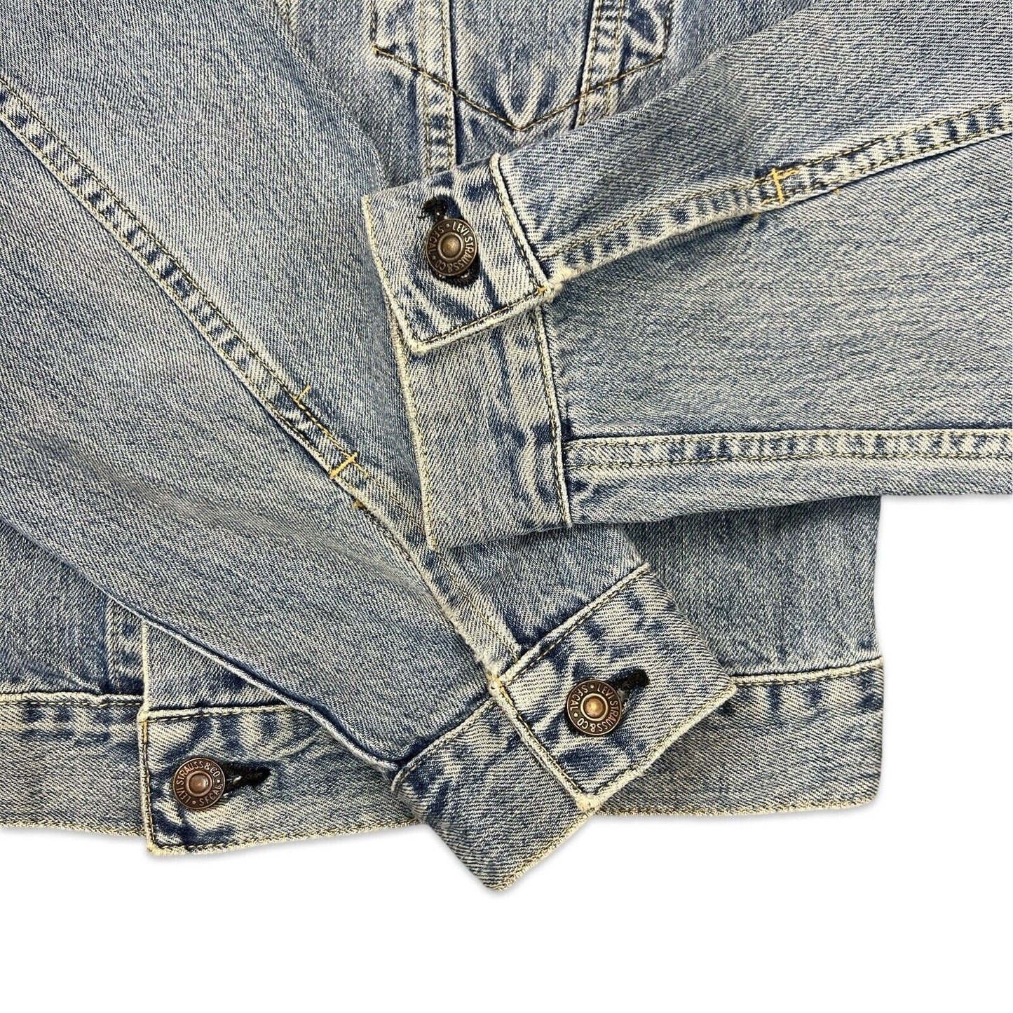 VTG 90s JAPANESE BIG E LEVIS TYPE 3 TRUCKER DENIM JACKET 1960s LVC MOD SKIN 38 S
