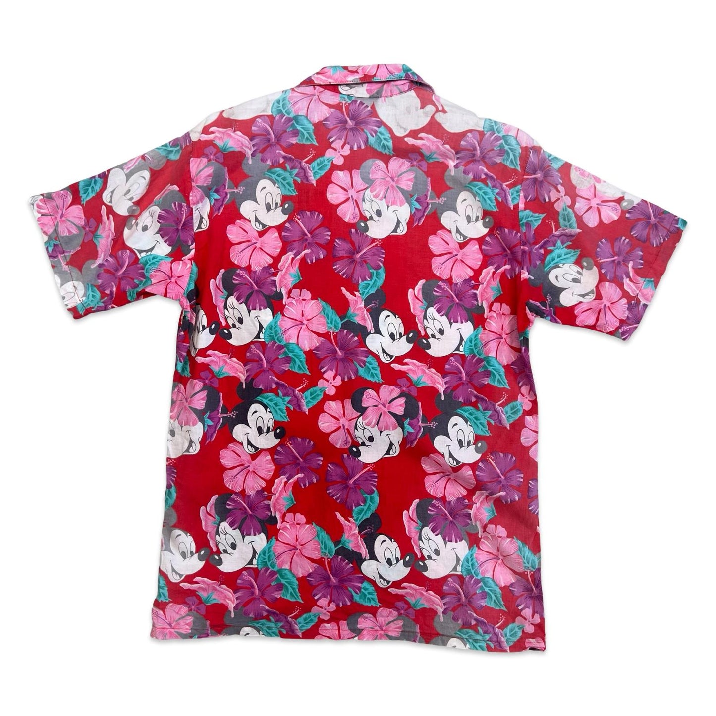 VTG 1968 USA BAREFOOT IN PARADISE DISNEY MICKEY MOUSE HAWAIIAN ALOHA SHIRT S 36